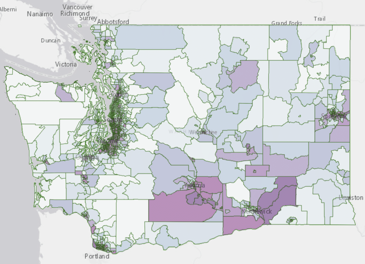 Washington Environmental Health Disparities Map  North Sound ACH Resource Library