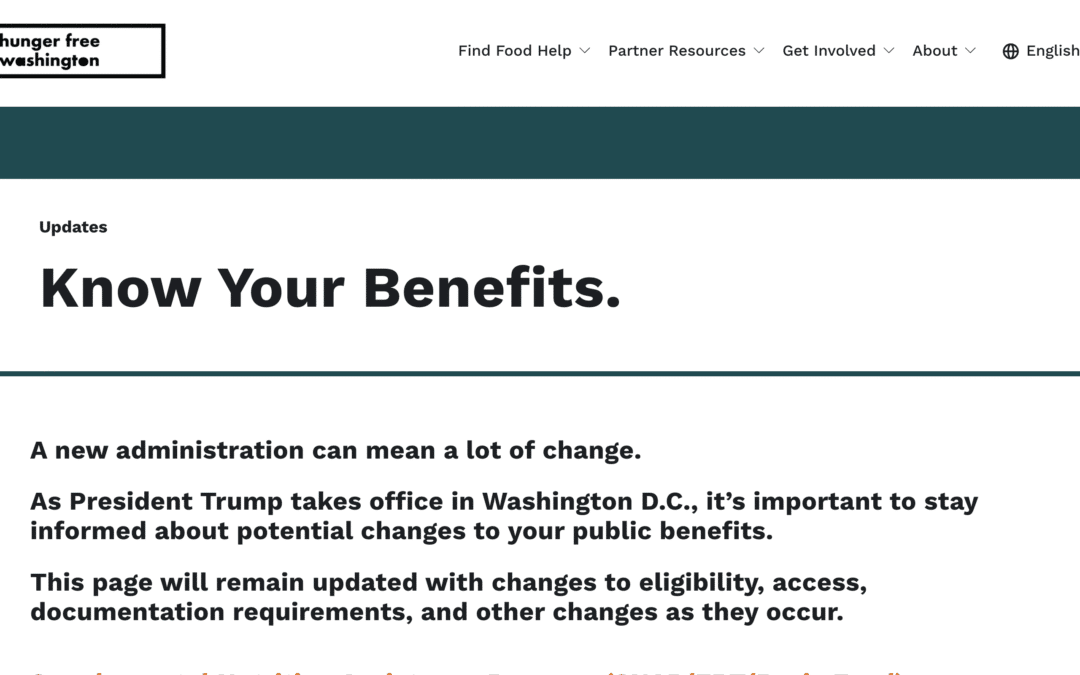 Impacts of HR1 SNAP Cuts in Washington