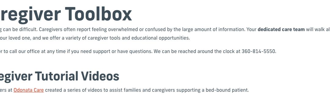 Caregiver Toolbox