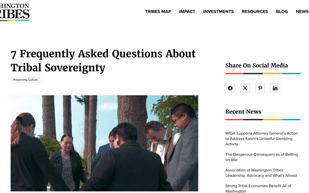 7 Frequently Asked Questions About Tribal Sovereignty